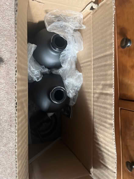 Photo of free Black glass bottles with pump dispenser (Loansdean NE61) #2