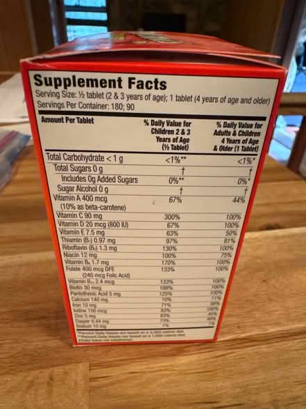 Photo of free Fintstone vitamins (Lake Mohegan, NY) #2