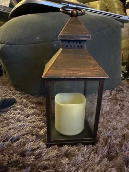 Photo of free Battery powered candle in holder (Ashford TW15) #1