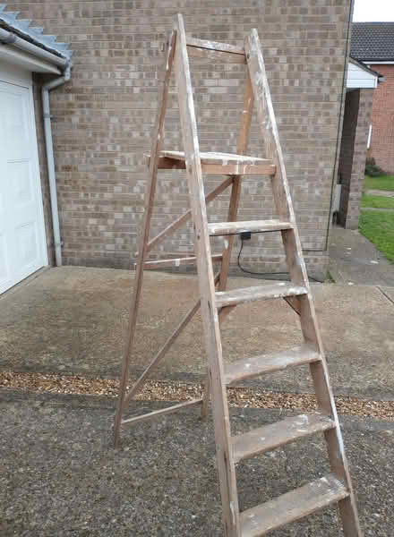 Photo of free wooden stepladder (Wivenhoe CO7) #1