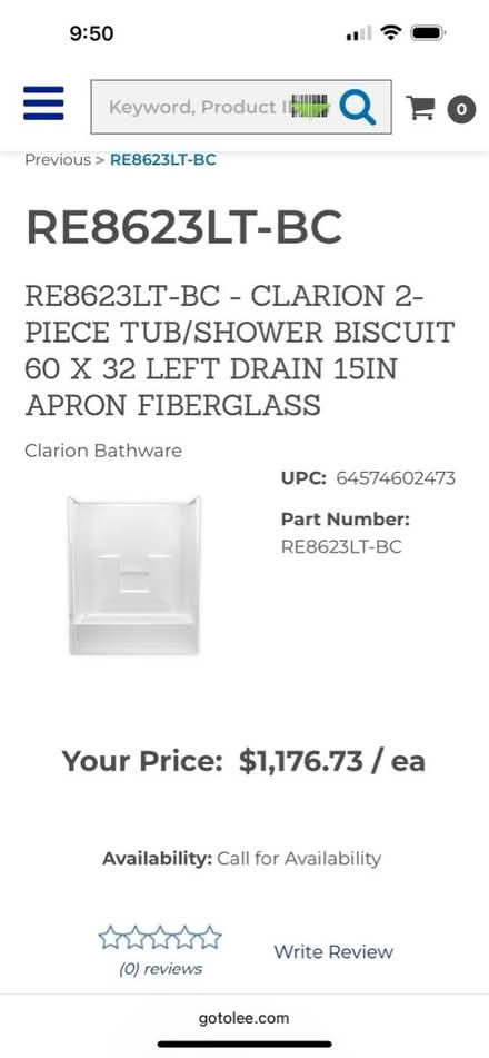 Photo of free New shower/ Tub combo Top only (Bergenfield Nj) #4