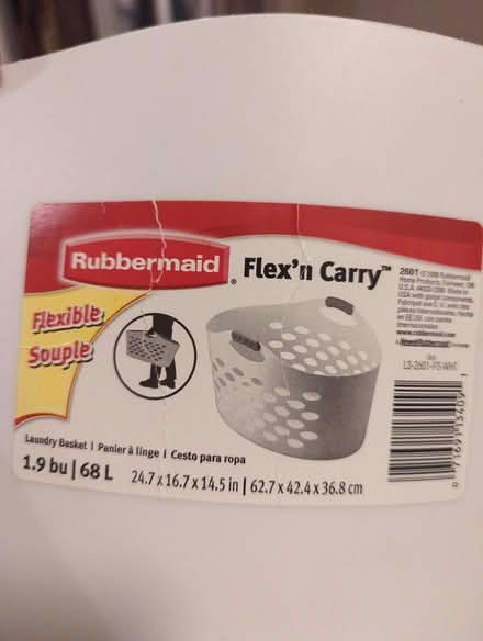 Photo of free Rubbermaid laundry basket (Hill East) #2
