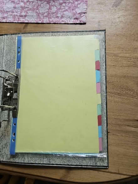 Photo of free Lever arch file with dividers. (Ebley GL5) #2