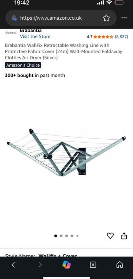 Photo of free Brabantia wall mounted washing line (Hanover BN2) #3