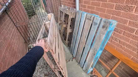 Photo of free 3 wooden pallets (Colton LS15) #1