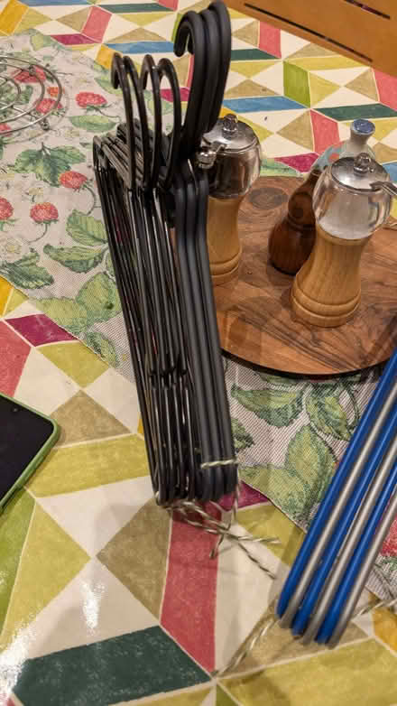 Photo of free 35 plastic coat hangers , various colours (New Marston OX3) #2