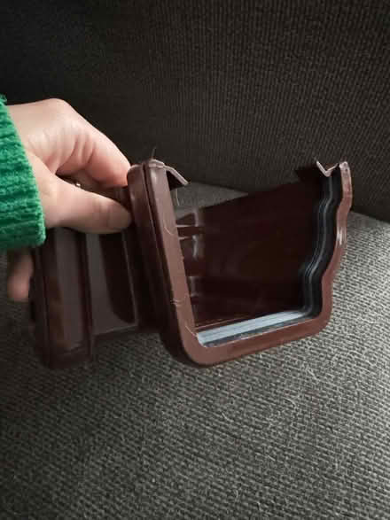 Photo of free Brown Ogee corner gutter piece (Darnley G53) #3