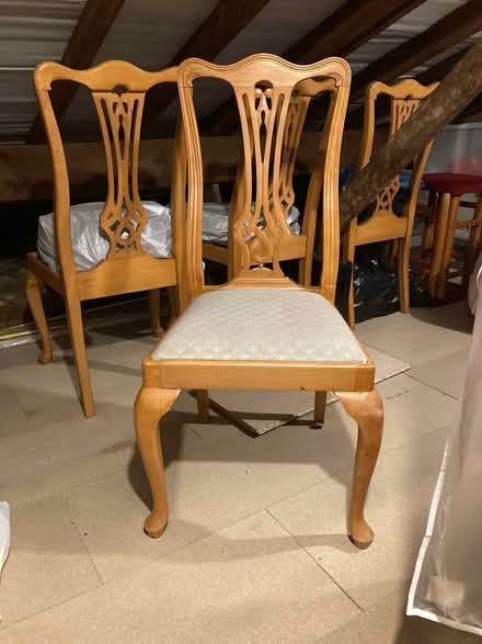 Photo of free 4 Beech chairs (Bennett’s end) #1