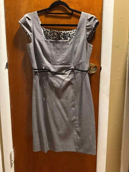 Photo of free Size 6 Petite Gray Dress with belt (Clason Point Bronx NY) #1