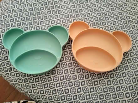 Photo of free 2 silicone baby toddler plates (Harlington, LU5) #1