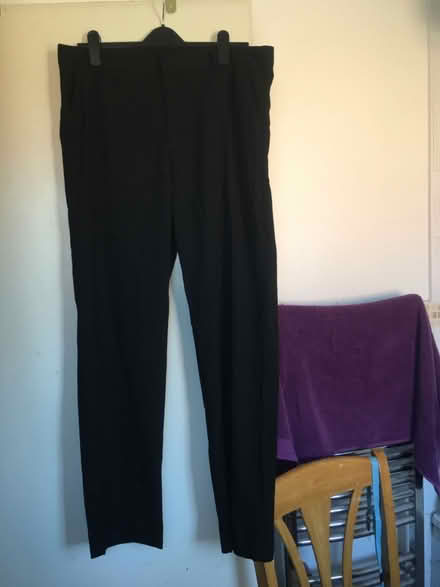 Photo of free Mens Basic Long Black Trousers (Liverpool L6) #3