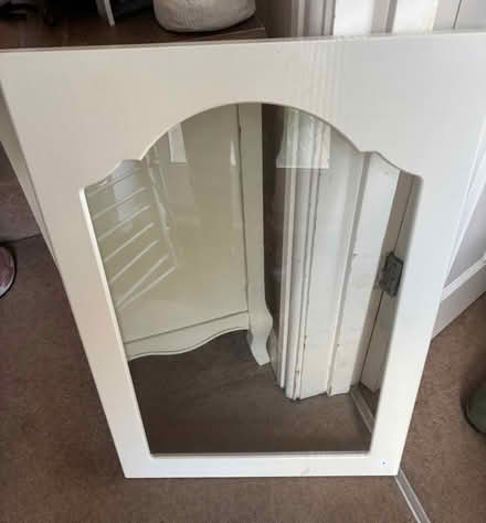 Photo of free Kitchen cupboard door with glass - 50cm width (Lemsford AL8) #1