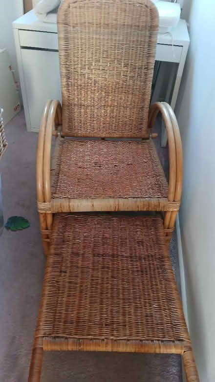 Photo of free Wicker recliner chair (Poulton CH44) #2