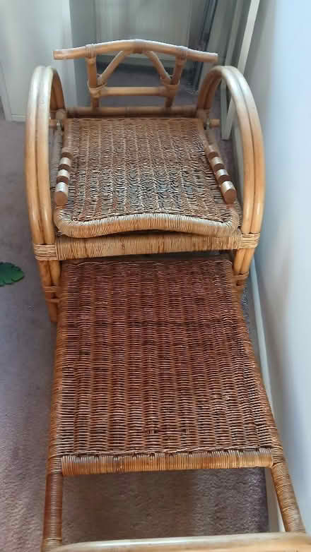 Photo of free Wicker recliner chair (Poulton CH44) #3
