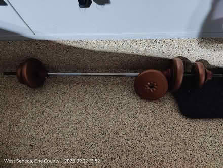 Photo of free Weights with bar (west seneca) #1