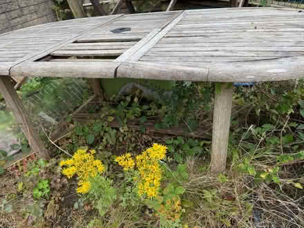 Photo of free Garden table for reclaiming - B&Q Canterbury range - seats 6 (Craigleith EH4) #1