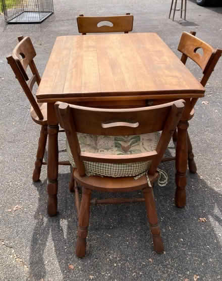 Photo of free Maple Table & 4 Chairs (West Milford) #2
