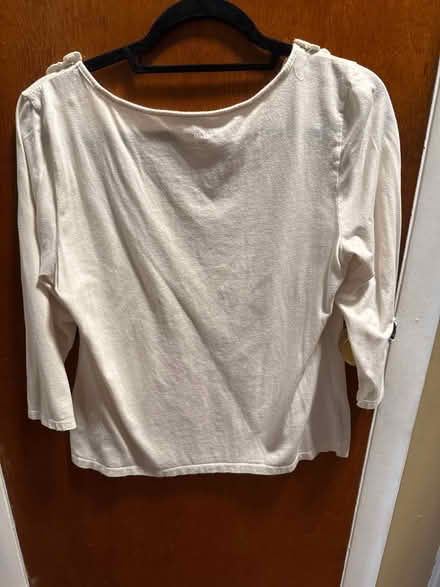 Photo of free Size L Cream Colored 3/4 Sleeve (Clason Point Bronx NY) #2