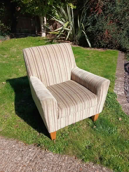Photo of free Very comfy 'Alfie' armchair (Moulton) #1