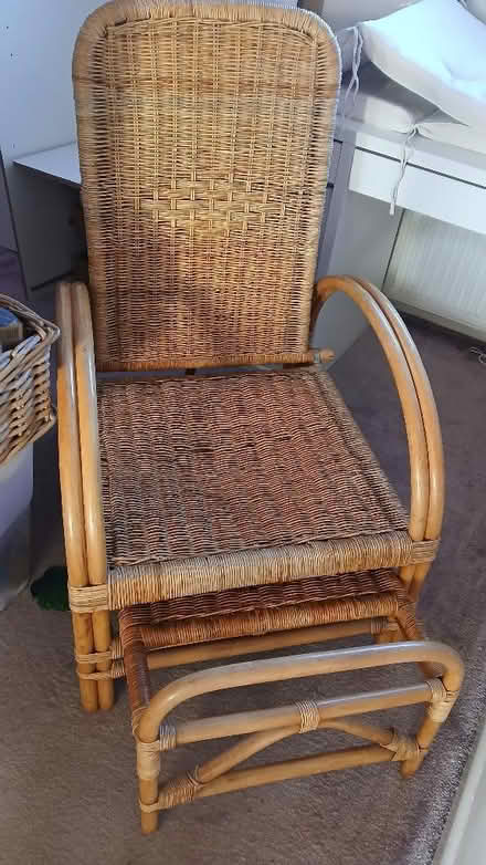 Photo of free Wicker recliner chair (Poulton CH44) #1