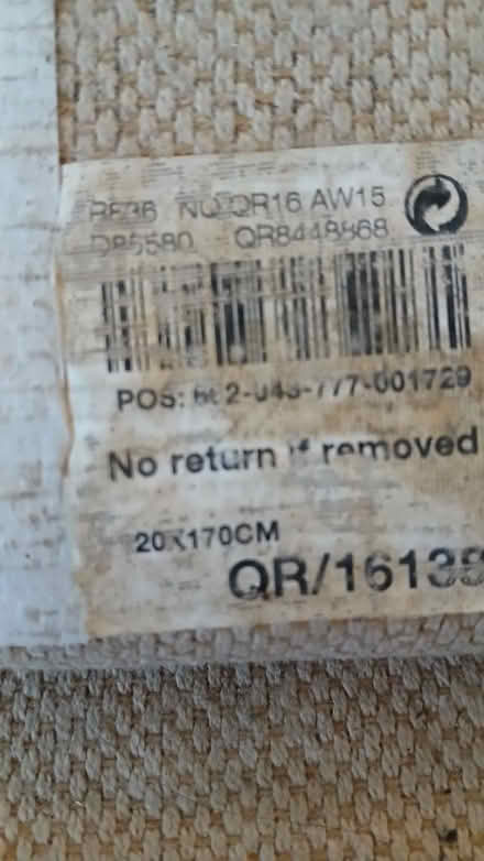 Photo of free Brown/cream rug from next (Poulton CH44) #2