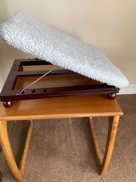 Photo of free Adjustable footstool with removable fleece cover. (Garsington OX44) #1