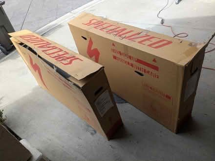 Photo of free Cardboard bicycle boxes (Near Campbell Park) #2
