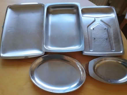 Photo of free Stainless steel food serving plates/trays (Bloomfield) #1