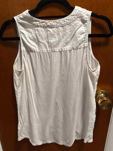 Photo of free XS Women’s White Sleeveless Shirt (Clason Point Bronx NY) #2