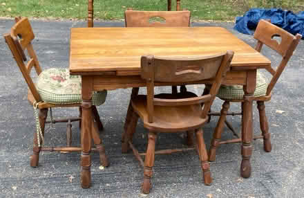 Photo of free Maple Table & 4 Chairs (West Milford) #1