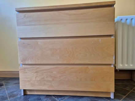 Photo of free 2 Malm 3 drawer chests (Milking Bank DY1) #2