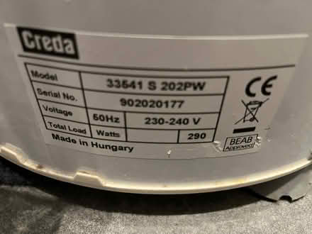 Photo of free Creda spin drier (Bridgewood Gate ME5) #3