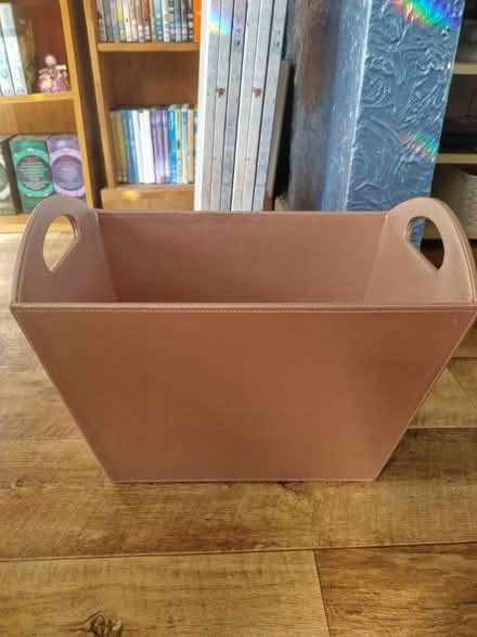 Photo of free Faux leather magazine rack/ storage box (Rowner PO13) #1