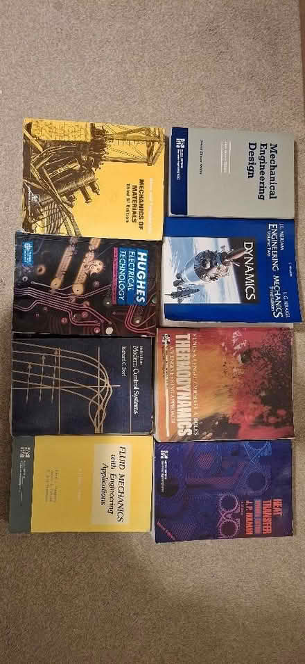 Photo of free Degree level engineering textbooks (Chelmsford CM1) #1