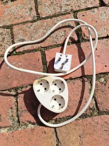 Photo of free UK to 2 pin split adapter, 1.3m (Central Lewes) #1