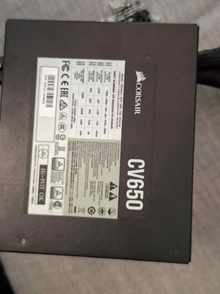 Photo of free Corsair CV650 Bronze ATX Power supply with plug (Broomhall S3) #4