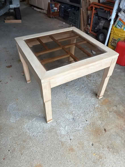 Photo of free Glass top side table (Hamilton) #1