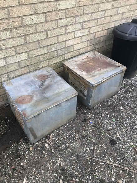 Photo of free Two galvanised steel boxes. (Lyneham OX7) #1