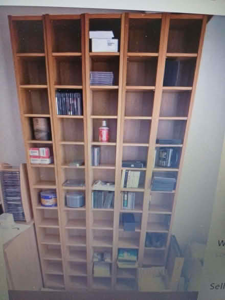 Photo of 3 tall Cd unit with adjustable shelves (Ettingshall WV4) #2
