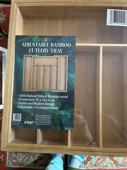 Photo of free Wooden adjustable cutlery drawer (Kendal LA9) #1