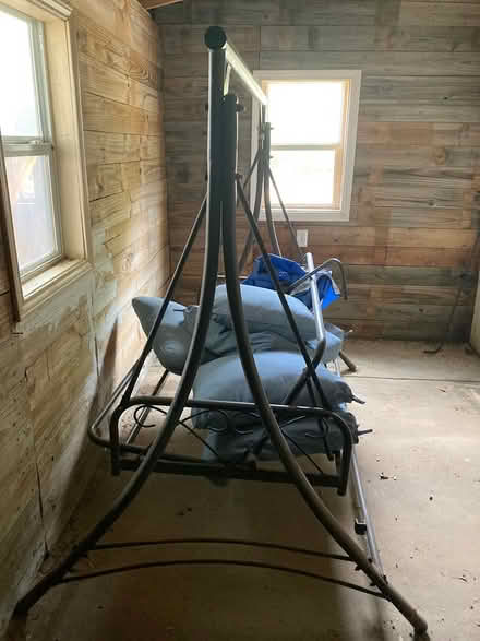 Photo of free covered metal porch swing (Kyle past Hays High Schools) #3