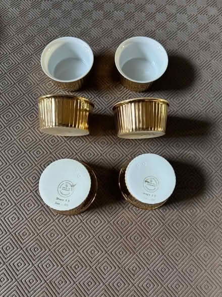 Photo of free 6 gold ramekins (Westham BN24) #1