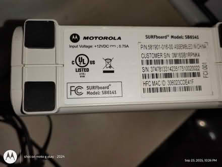 Photo of free Motorola Modem (West Harlem) #2