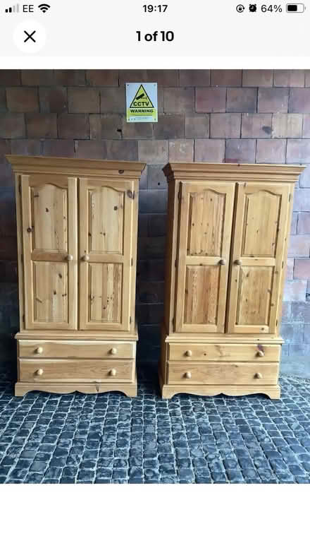 Photo of 2 x pine wardrobes (Churchill G84) #1