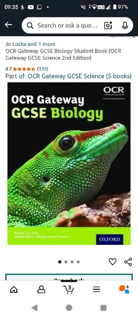 Photo of GCSE biology book (Netherfield NG4) #1