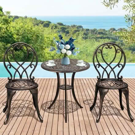 Photo of free Bistro cast aluminum table and chair set (Tottenham N17) #1