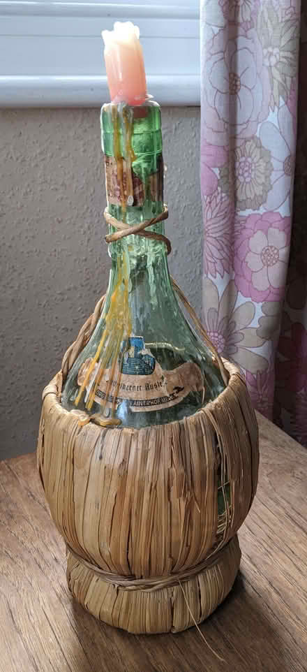 Photo of free Chianti bottle and candle (Higham Hill E17) #1