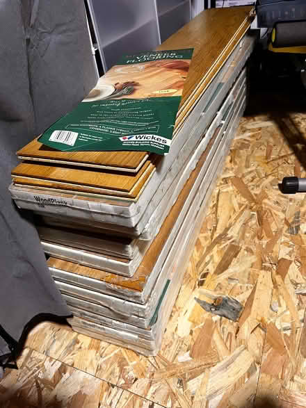 Photo of free 10 sq metres real wood veneered flooring , tongue groove (Spondon DE21) #1