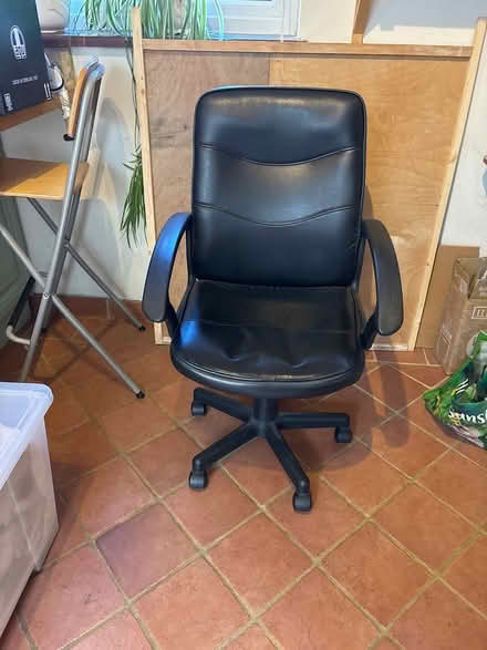 Photo of free Faux leather office chair (Farnham Common SL2) #1