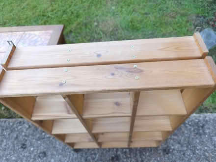 Photo of free Pine cd shelves with wall brackets. (Church RG2) #1